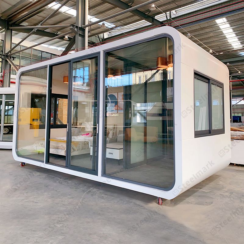 GS-PB02 maison de conteneur de maison de cabine de pomme préfabriquée modulaire avec des meubles