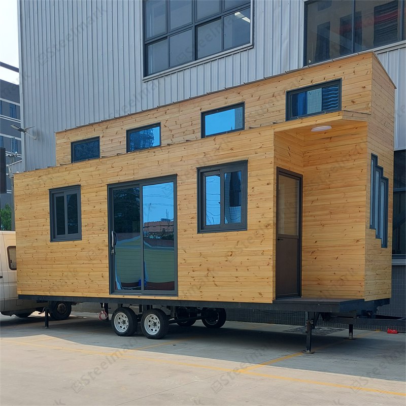 GS-TY03 mini-maison modulaire sur roues 2 chambres