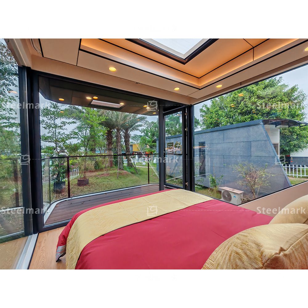 Whole House Floor to Ceiling High Quality Glass Window Prefabricated House