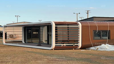 Projet australien de cabane spatiale préfabriquée extérieure moderne